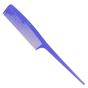 Vtg GOODY Unbreakable Plastic 8" purple Rat tail Comb Retro USA